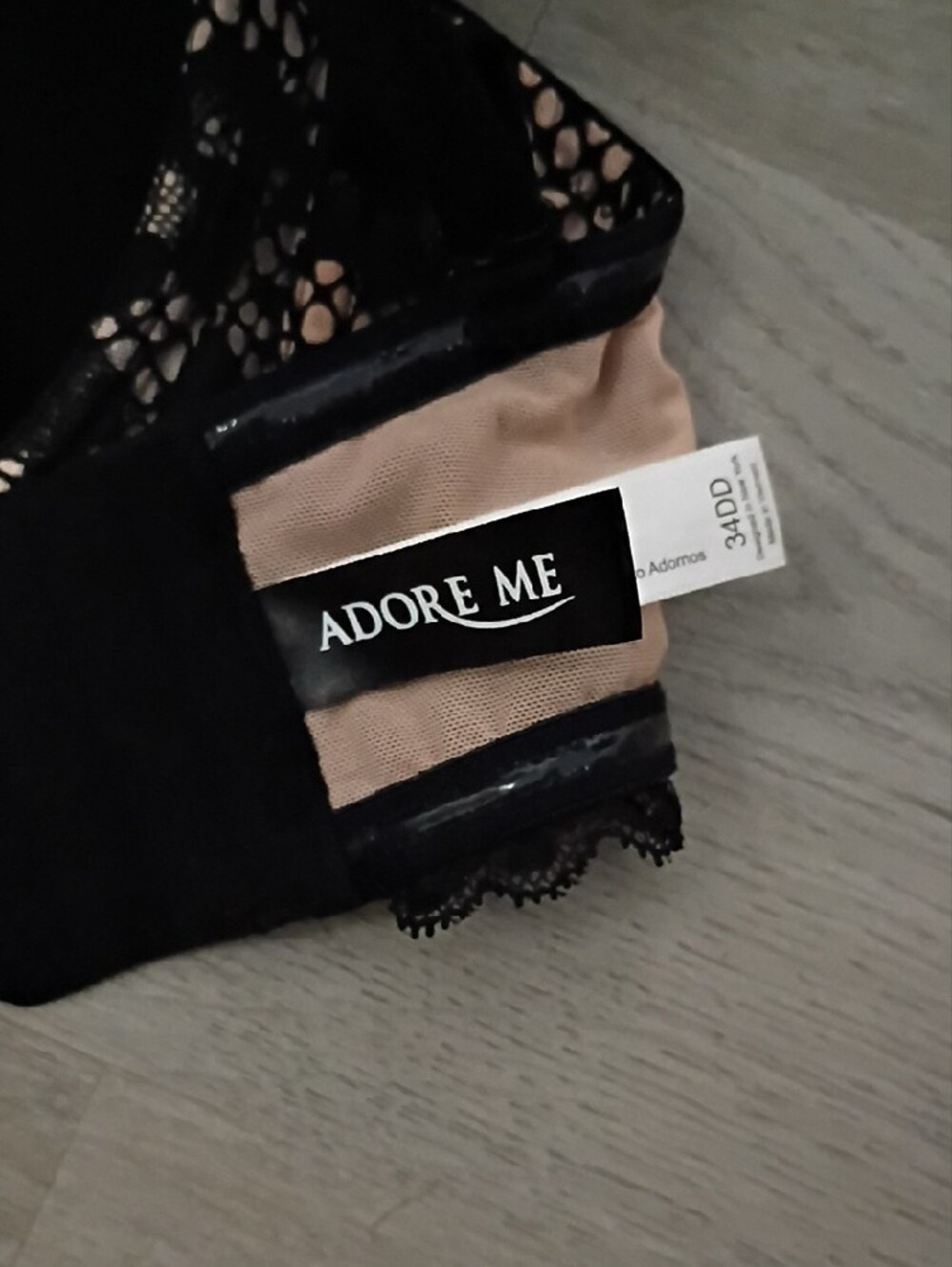 Adore Me Black Lace Balconette Bra - Picture 2 of 7